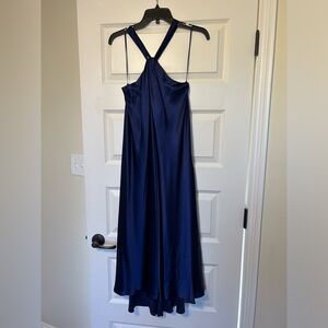 Banana Republic Deep Blue Halter Dress